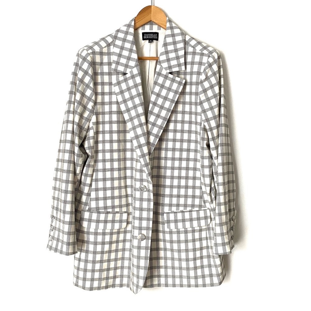 Danielle Bernstein White Patterned Blazer - image 2